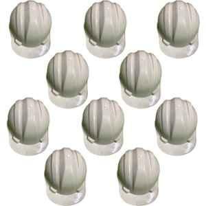 Ladwa ABS HDPE White Heavy Duty Superior Nape Safety Helmet, LSI-Helmet-WNP10, (Pack of 10)