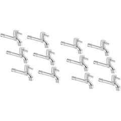 Zesta Turbo Stainless Steel Chrome Finish Silver Long Body Bib Cock with Flange, Size: Standard (Pack of 12)