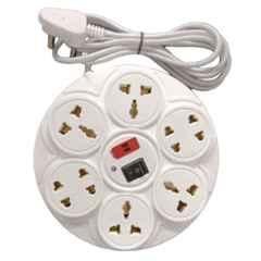 Silcon Gold M666 6+1 2.5m 220W Plastic White Round Extension Board