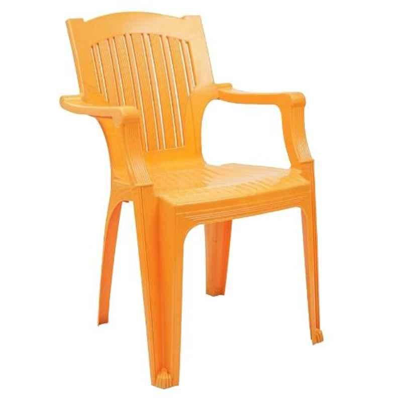 Italica Polypropylene Royal Gold Luxury Arm Chair, 9001-1