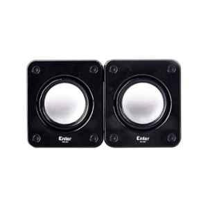 Enter Groove 6W Plastic Black Laptop & Desktop Speaker