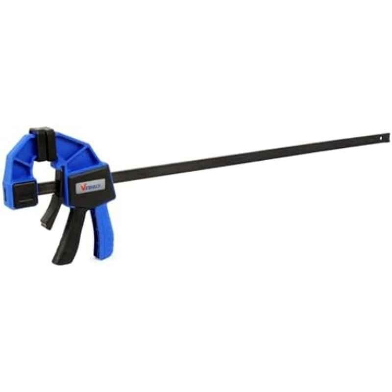 VTOOLS 18 inch 60mm ?Nylon & Thermoplastic Rubber Blue Quick Grip Clamps with Up to 68kg Clamping Force, VT2228