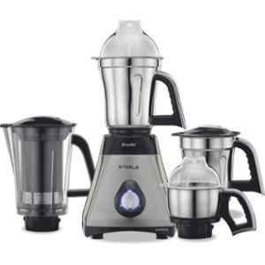 Preethi Steele Supreme 750W Silver & Black Mixer Grinder with 4 Jars, MG-208