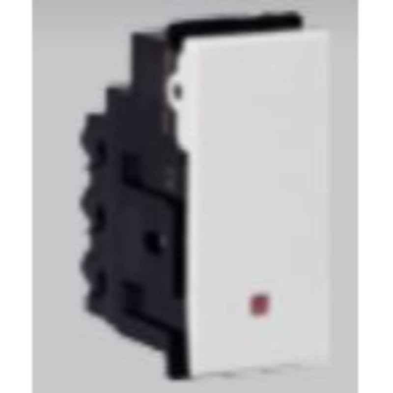 Crabtree Murano 10A 1 Way White Flat Modular Switch with Magic Indicator, ACMSPIW101 (Pack of 160)