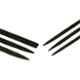 Black+Decker 6 Pcs 174mm Orange & Black Needle File Set , BDHT22148