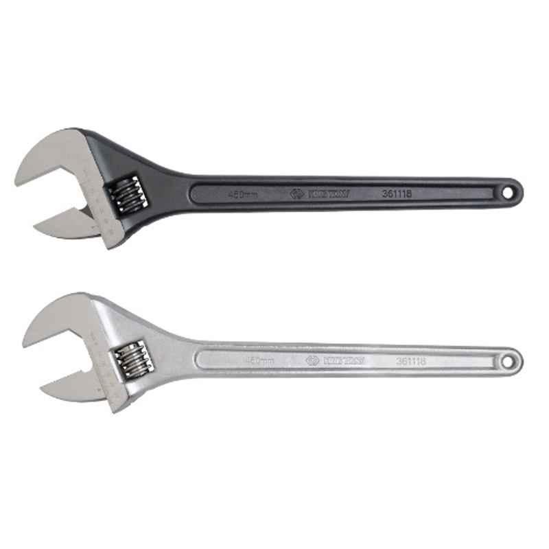 King Tony 43mm Chrome Vanadium Alloy Steel Adjustable Wrench, 3611-15HP