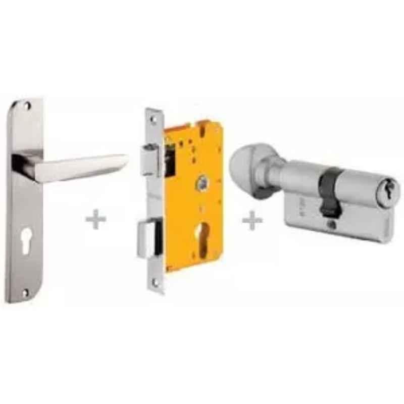 Dorset ML Series Amy 60mm Stainless Steel Door Handle Lock Set with Knob & Key, ML AMY