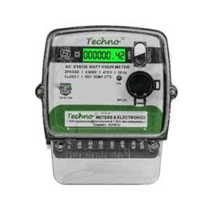 Techno 10-60A Polycarbonate Three Phase Multifunctional Energy Meter, TMCB 013M