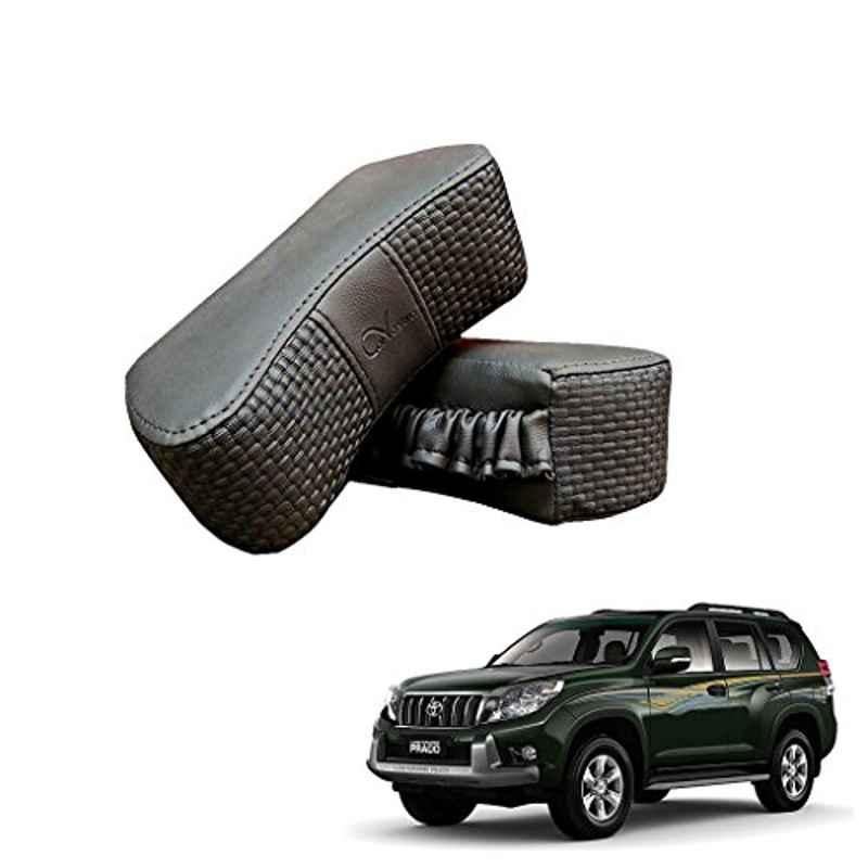 Kozdiko 2 Pcs Memory Foam Grey Luxurious Neck Rest Cushion Pillow Set for Toyota Land Cruiser Prado