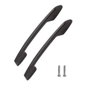 Atom 545 6 inch Black Matt Finish Zinc Cabinet Pull Handle (Pack of 2)