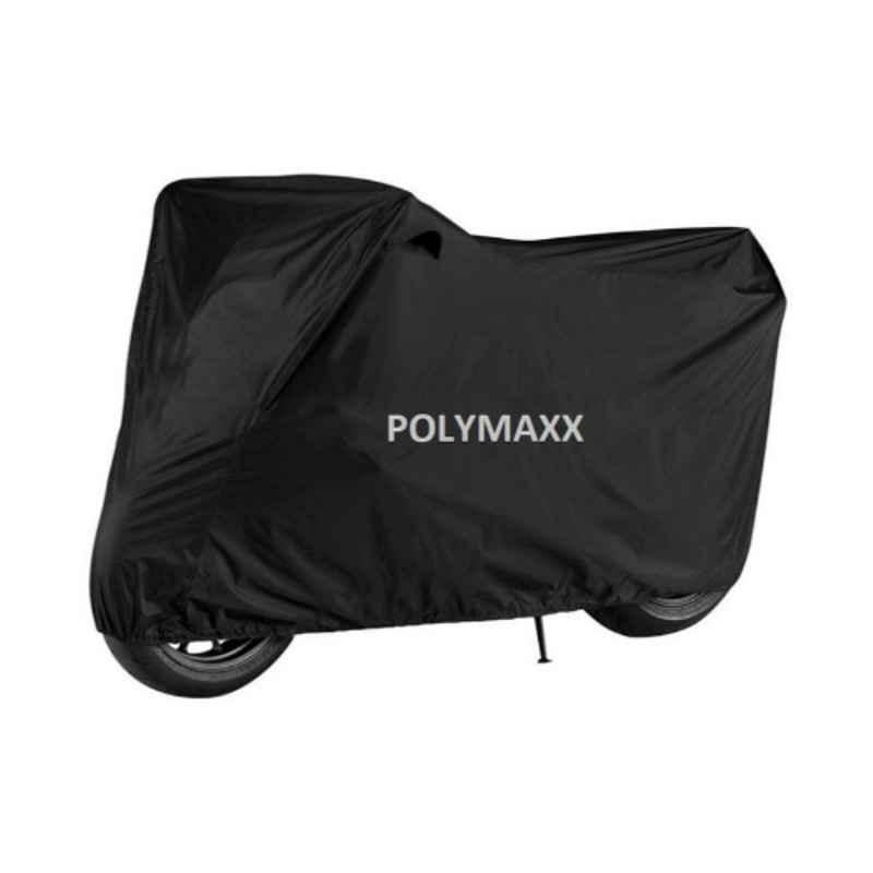 Buy POLYMAXX Polyester Black Waterproof Bike Body Cover with Carry Bag