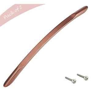 Aquieen 160mm Malleable Light Copper Wardrobe Cabinet Pull Handle, KL-709-160 (Pack of 2)