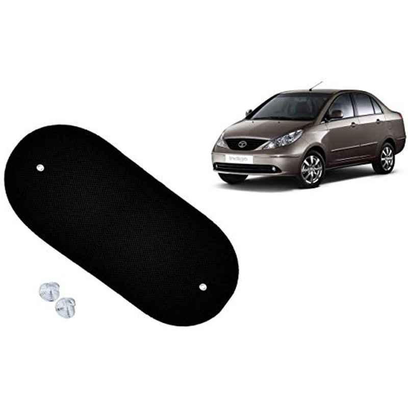 Auto Pearl Mesh Black Rear Window Sunshade Car Curtain for Tata Indigo