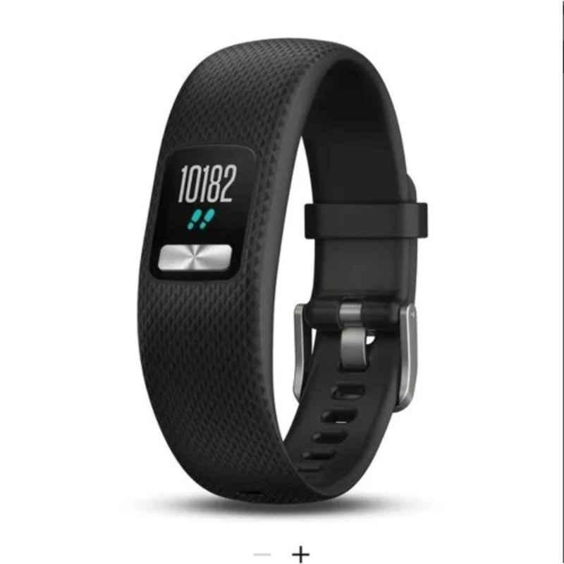 Garmin Vivofit 4 0.43x0.43 inch Black Activity Tracker Band with 1+ Year Battery Life for Tracks Steps, Calories, Distance, Sleep & inactivity