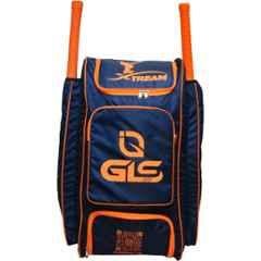 GLS Xtreme 80 Litre PU Dark Blue Duffle Cricket Kit Bag with Two Bat & Shoe Compartment