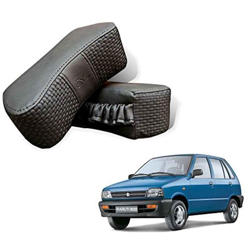 Kozdiko 2 Pcs Memory Foam Grey Car Vastra Neck Rest Cushion Set for Maruti Suzuki 800, koz_5336