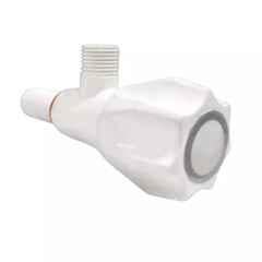 Fastgear Plastic White Chrome Finish Angle Valve, FG2264