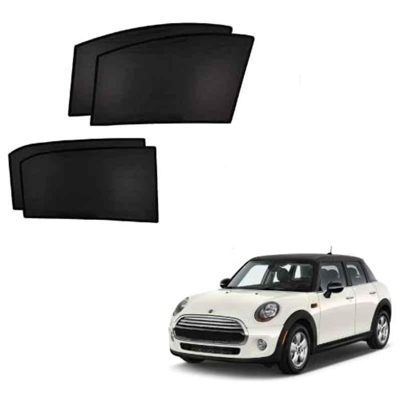 Kozdiko 4 Pcs Custom Fit Non Magnetic Curtains Mesh Car Sun Shade Set for Mini Cooper