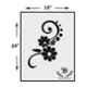 Kayra Decor 16x24 inch PVC Swirl Wall Design Stencil, KHS396