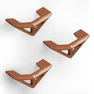 Plantex Cabinet Knobs/Drawer Knobs/Triangle Knos for Cabinets/Drawer Handle/Pull-Push Knob for Home/Office Cabinet - Pack of 3 (Rose Gold)