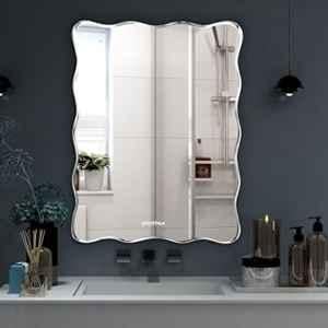Plantex Frameless Bathroom Mirror/Rectangular Shape Glass for Wall/Mirror for Dressing Room/Living Room/Bedroom/Entryway 18x24 inch