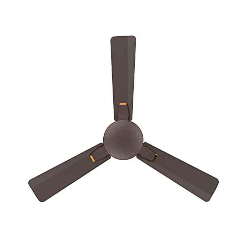 Crompton Aura2 Prime 55W 370rpm Irish Coffee 3 Blade Ceiling Fan with 5 Years Warranty, CFPRAU2PM48ICF1Z, Sweep: 1200 mm