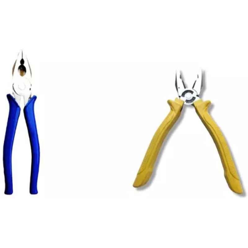 Sky Blue 2 Pcs 7.8 inch Lineman Plier Combo, SBE_PLIER_COMBO_MOD_00021