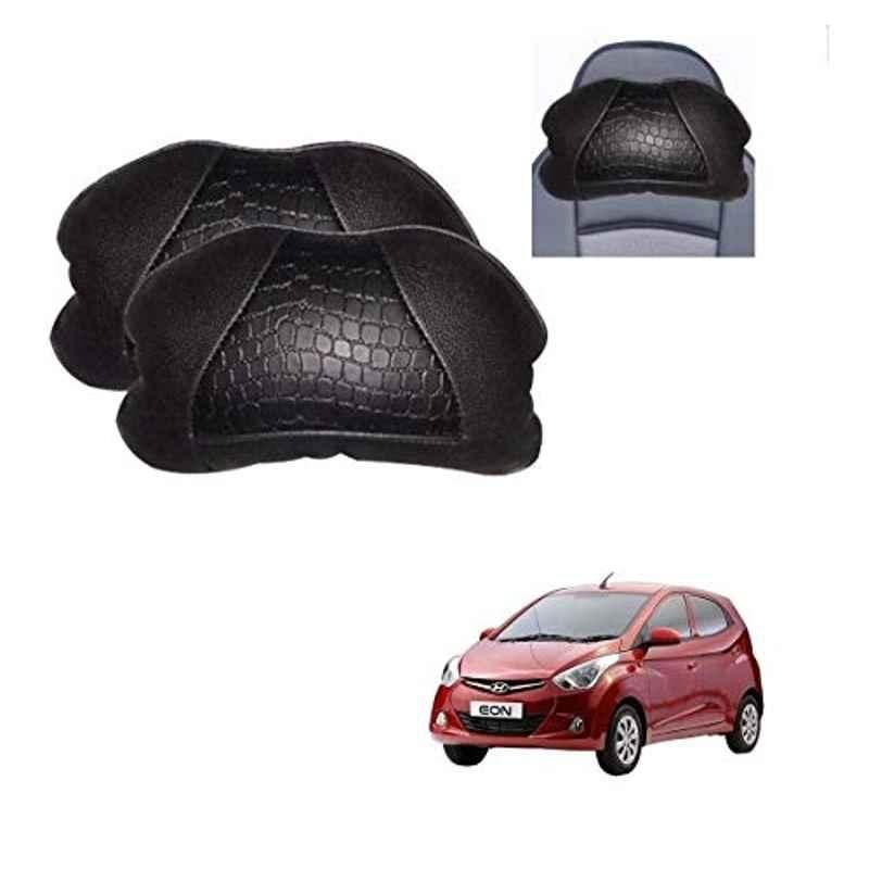 Kozdiko 2 Pcs Black Neck Rest Cushion Pillow Set for Hyundai Eon