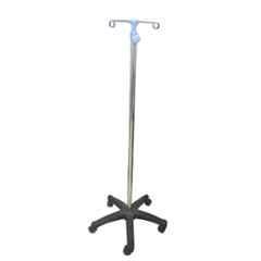 Arun 5ft Stainless Steel Silver IV Saline Stand, ASU-520