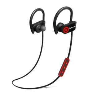 Hitage Red Wireless Bluetooth Neckband Earphone with 50hr Music Time, MBT-5135