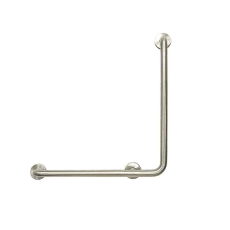 Dolphy Stainless Steel Wall Mount L Shaped Support Grab Bar, DHGB0018