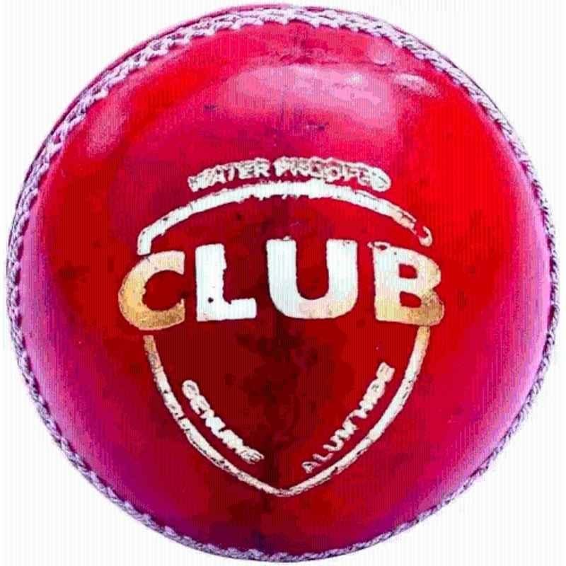 HTM Club Red Play Cricket Leather Ball for Daily Matches & Casual