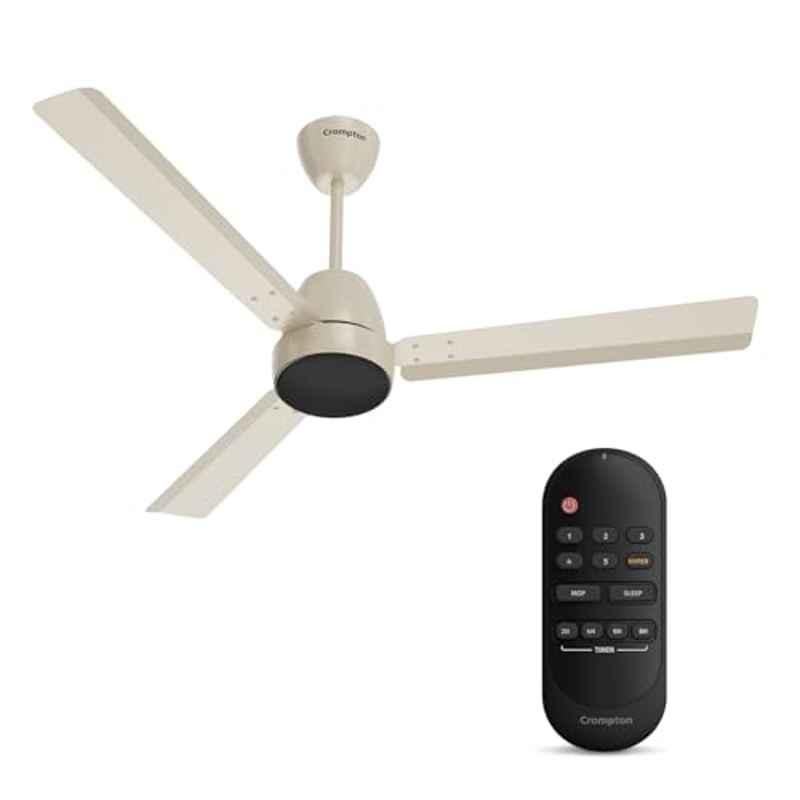 Crompton Energion Nucleoid 24W 340rpm IVORY 3 Blade Ceiling Fan with 4 Years Warranty, CFENNC30W48OPW5SRM, Sweep: 1200 mm