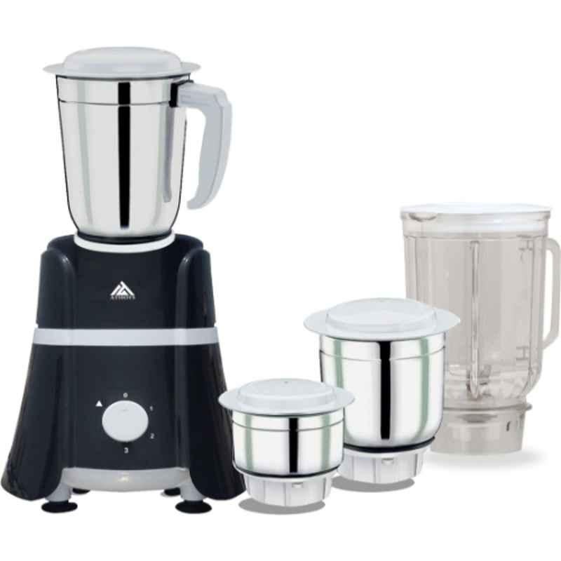 Athots Richard 750W ABS Black & White Copper Motor Mixer Grinder with 4 Jars