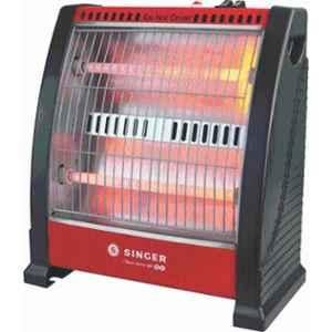 Singer Maxi Warm QH DX 800W Metal & Plastic Black Red Quartz Room Heater