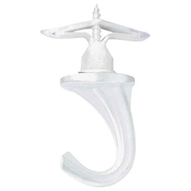 Hillman 122406 Aluminium White Versa Hook, Size: Large