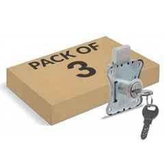 Plantex 20mm Brass Satin Drawer Lock for Multipurpose Cupboard with Key for Home/Office (Pack of 3)