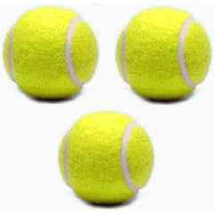 HTM Tennis balls Cricket Tennis Ball (Standard) (Pack of 3) Yellow)