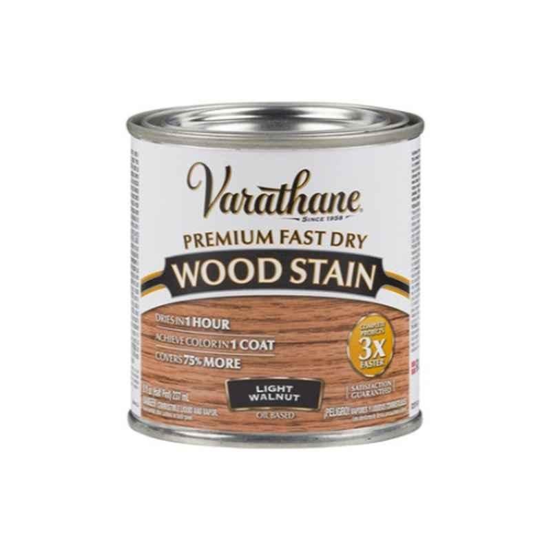 Rust-Oleum Varathane 237ml Light Walnut Premium Fast Dry Wood Stain, 262015