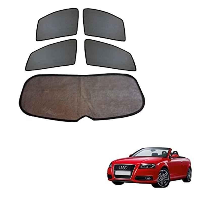Kozdiko 4 Pcs Black Car Half Magnetic Sunshade Set with Dicky Curtain for Audi A3 Cabriolet