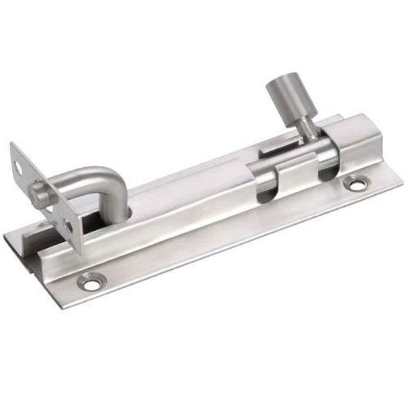 Nixnine 4 inch Stainless Steel Heavy Duty L-Shape Tower Bolt Door Latch Lock, SS_LTH_A-518_L_4IN_1PS