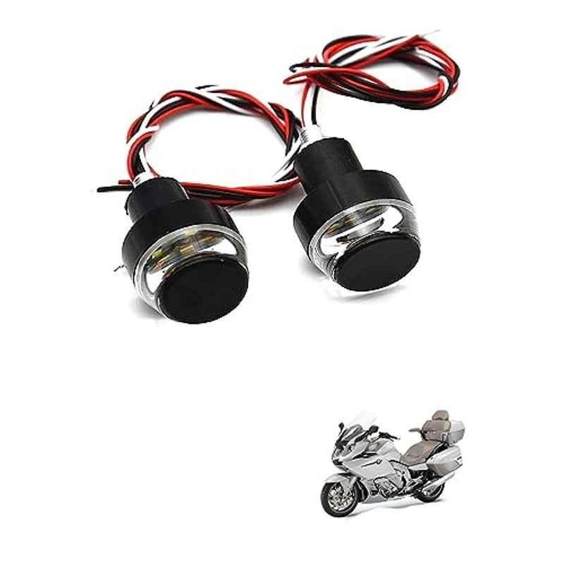 Kozdiko 2 Pcs Dual Colour Motorcycle LED Indicator Turn Signal Handle Bar Light Set for BMW K 1600