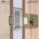 Godrej 6079 Ultra XL+ Rim Deadbolt 1 CK Antique Brass Door Lock with 4 Keys