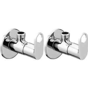Fastgear Prime Brass Chrome Finish Angle Wall (Pack of 2)