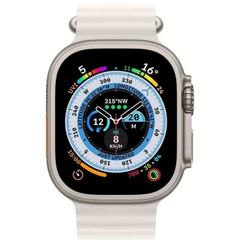 Apple Ultra 49mm Titanium Case GPS + Cellular Watch with White Ocean Band