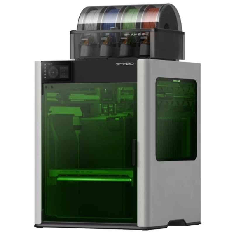 Bambu Lab H2D- Combo 2 40W 1000mm/s 3D Printer for Multi Colour 3D Printing, TIF3P0418, Build Volume: 350x320x325 mm3