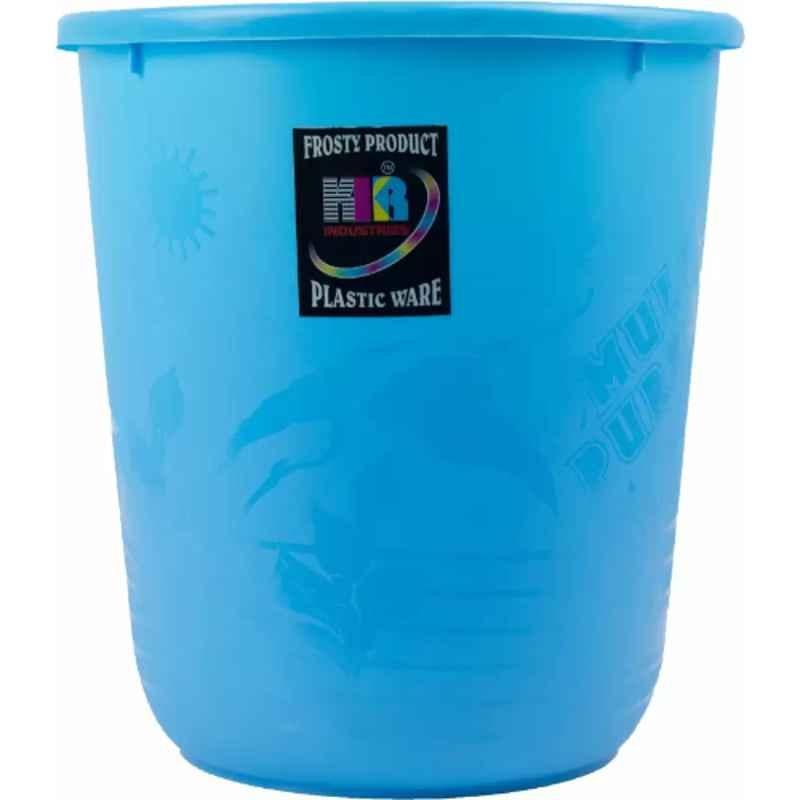 KKR 7L Plastic Blue Round Open Top Dustbin