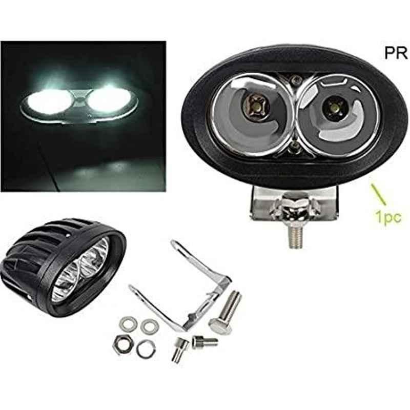 AOW (20W) Oval Projector Fog Light Auxiliary Spot LED Light Off-Road Driving Lights LED Fog Lights for Toyota Land Cruiser Prado (Pack of 2)