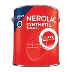 Nerolac Synthetic 4 Litre Black High Gloss Enamel Oil Base Paint for Wood, Metal, FastDrying, Scratch & Rust Resistant