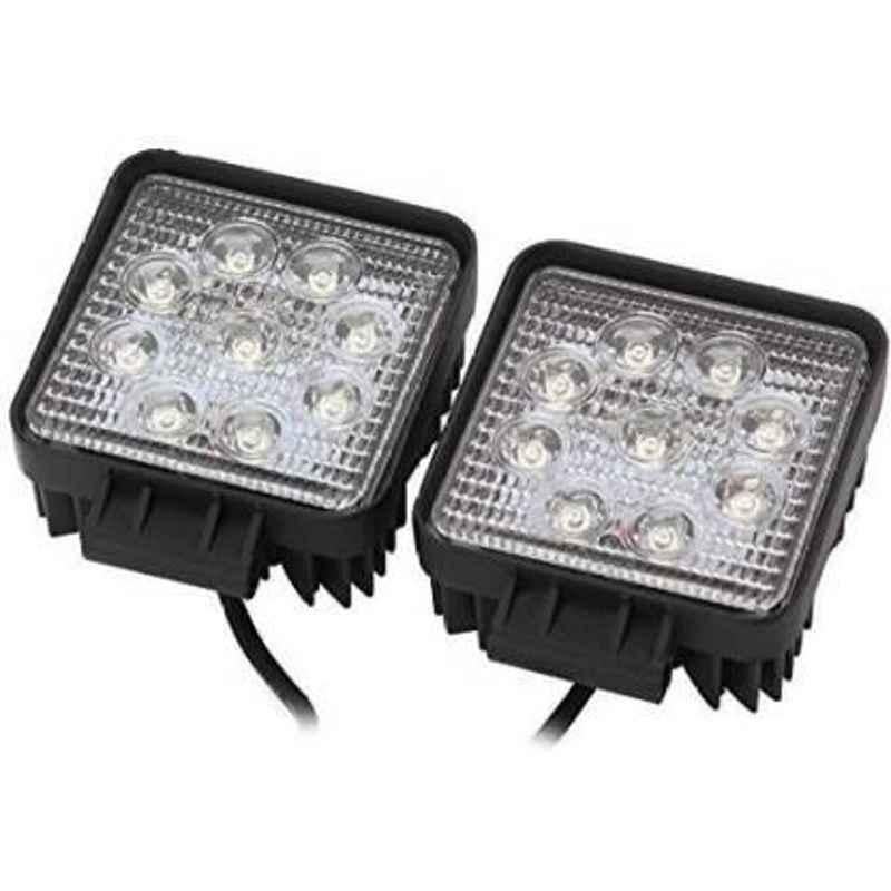 JBRIDERZ Bike 9 Led Square 2 Pcs Fog Light For Ducati Hypermotard Sp